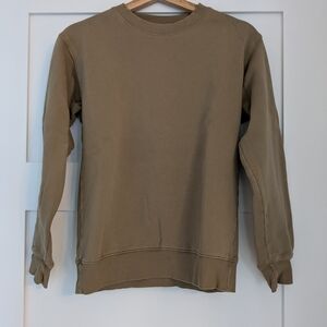 TNA Tan Crewneck Sweater Classic Design